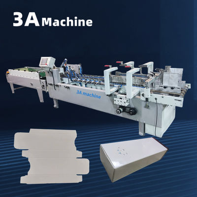 4.5KW フランスフライの箱包装ソリューションのための自動波紋紙箱フォルダー粘着剤
