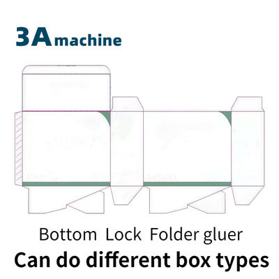SHH-800AG-2 ランチボックスビデオ出勤検査用の自動底ロックフォルダーグルー