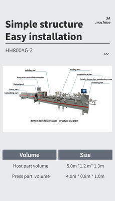 GS110 SHH800AG-2 自動底半自動ボックス粘着用の粘着貼り機
