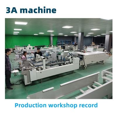 3.5m*1.1m*1.4m CQT-800 ボックスフォルダー ストレートライン ボックス折りたたみおよび粘着のための粘着機
