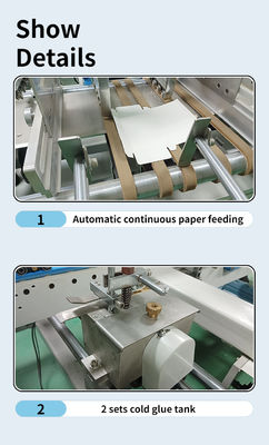 3A PLC CQT 800 紙箱/波紋直線箱用の重用粘着機